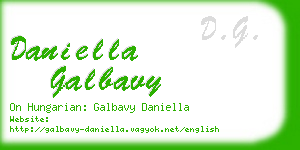 daniella galbavy business card
